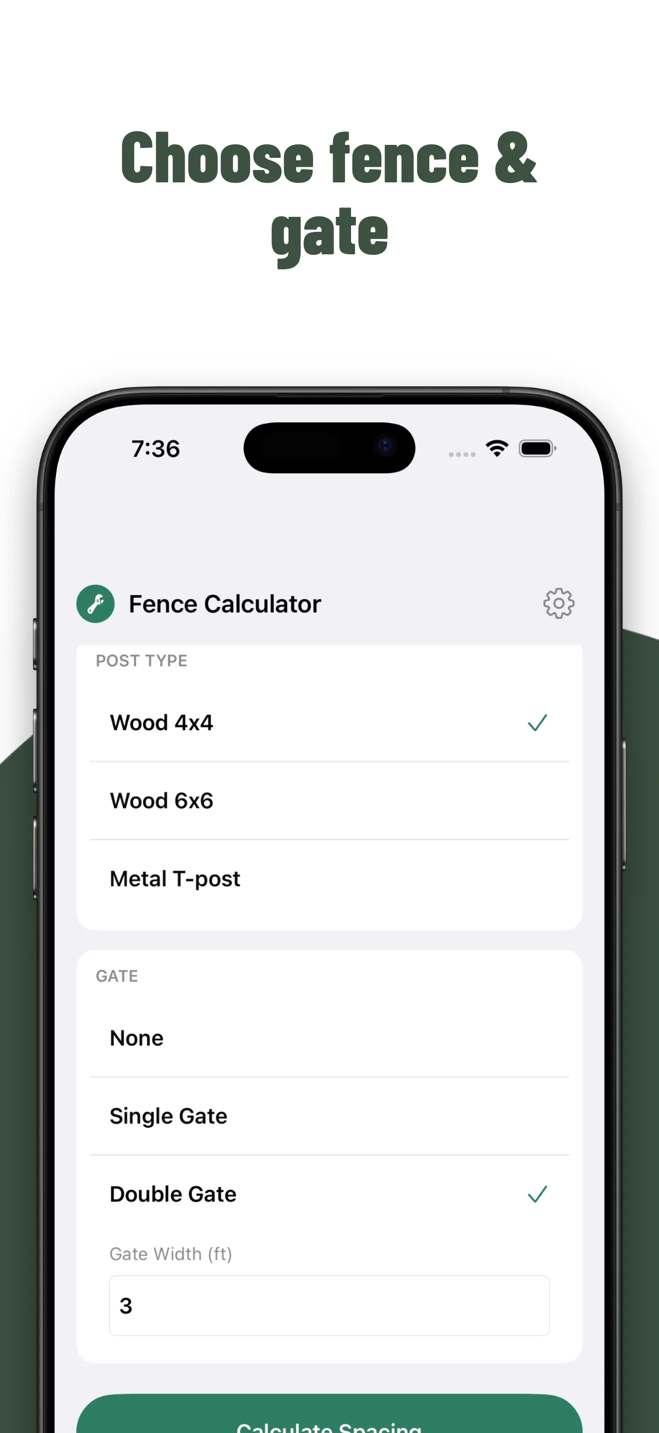 Fence Calculator Pro screenshot 2
